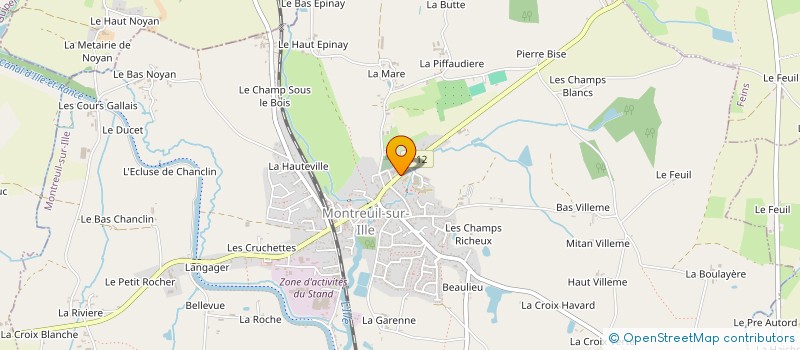 localisation de l'entreprise ASS PARENT ELEVE AMIS ECOLE PUBLIQUE  MONTREUIL-SUR-ILLE