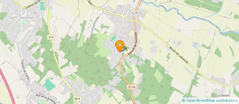 localisation de l'entreprise ASS PARENT ELEVE ECOLE LABASTIDE ST SERN  LABASTIDE-SAINT-SERNIN