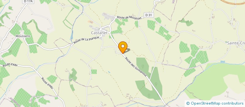 localisation de l'entreprise ASS PARENT ELEVE ECOLE PUBLIQUE BERNAC à CASTANET