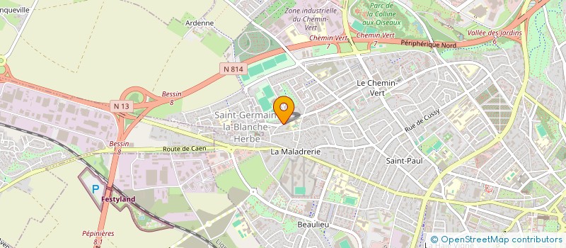 localisation de l'entreprise ASS PARENT ELEVE GROUPE SCOL MALADRERIE à CAEN