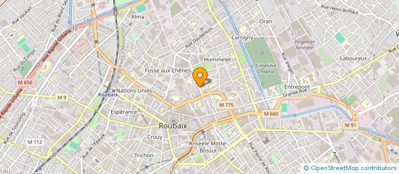 localisation de l'entreprise ASS PARENT ELEVE INSTITUTION TURGOT  ROUBAIX