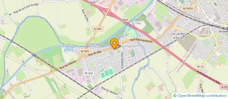 localisation de l'entreprise ASS PARENT ELEVES EC ST MARTIN  ERQUINGHEM-LYS