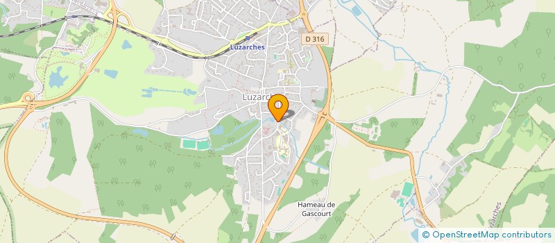 localisation de l'entreprise ASS PARENT ELEVES ECOLE DE LUZARCHES  LUZARCHES