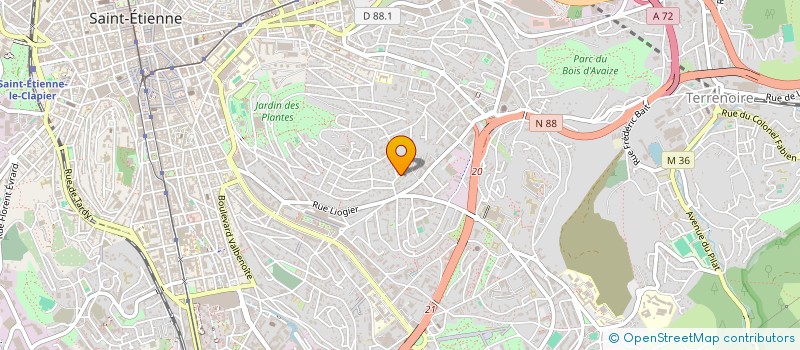 localisation de l'entreprise ASS PARENT ELEVES ECOLE PRIVEES BEAULIEU  SAINT-ETIENNE