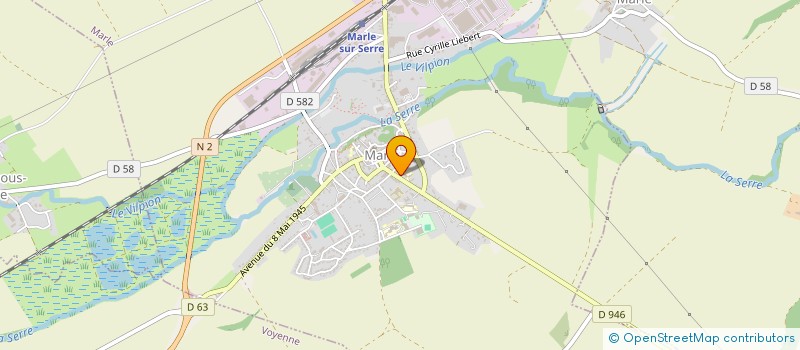 localisation de l'entreprise ASS PARENT ELEVES ECOLES PRIMAIRES MATER à MARLE