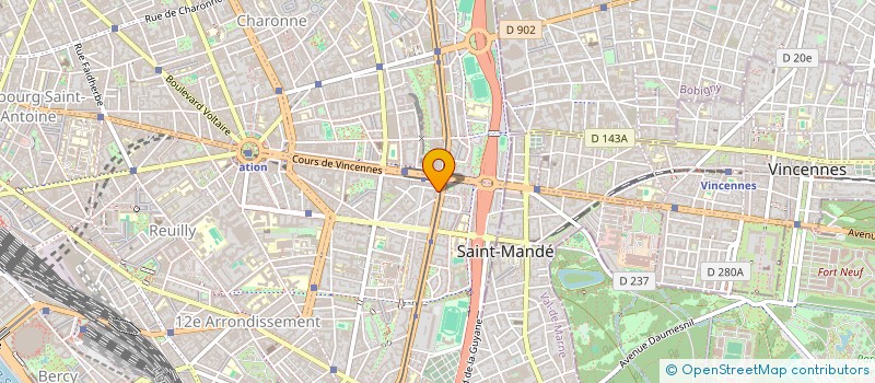 localisation de l'entreprise ASS PARENT ENFANT DEFICIENT  5  PARIS