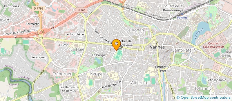 localisation de l'entreprise ASS PARENT ET AMIS ECO PUBLIQ CALMETTE  VANNES
