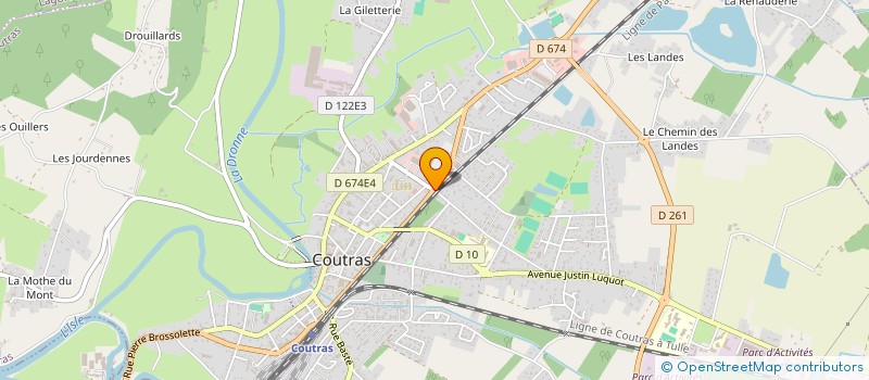 localisation de l'entreprise ASS PARENTALE EVEIL DE L'ENFANT  COUTRAS