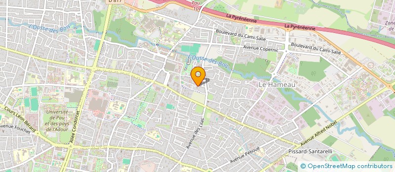 localisation de l'entreprise ASS PARENTALE NAUTIQUE EVEIL ENFANT à PAU