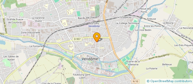 localisation de l'entreprise ASS PARENTS AMIS HANDICAPES ACTIFS DU VENDOMOIS  VENDOME