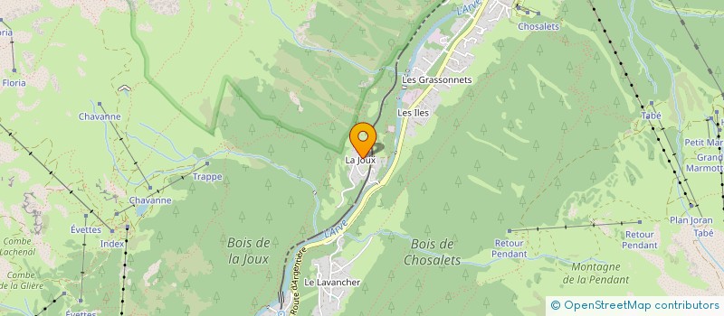 localisation de l'entreprise ASS PARENTS D'ELEVES D'ARGENTIERE à CHAMONIX MONT BLANC