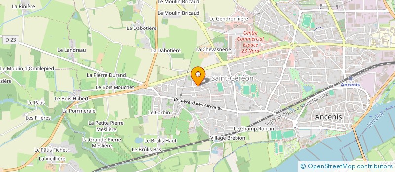 localisation de l'entreprise ASS PARENTS D ELEVES DE L ECOLE PUBLIQUE  ANCENIS-SAINT-GEREON