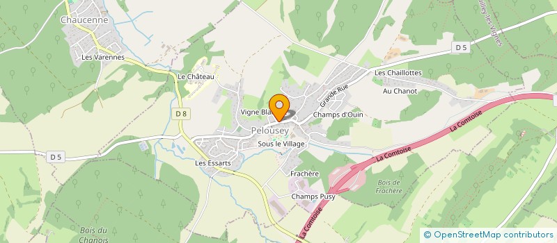 localisation de l'entreprise ASS PARENTS D'ELEVES DE PELOUSEY  PELOUSEY