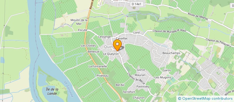 localisation de l'entreprise ASS PARENTS D'ELEVES DE QUINSAC à QUINSAC