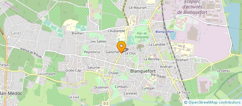 localisation de l'entreprise ASS PARENTS D ELEVES DU LYCEE AGRICOLE à BLANQUEFORT