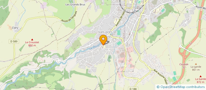 localisation de l'entreprise ASS PARENTS D ELEVES ECOLE LAFONTAINE à VALS-PRES-LE-PUY