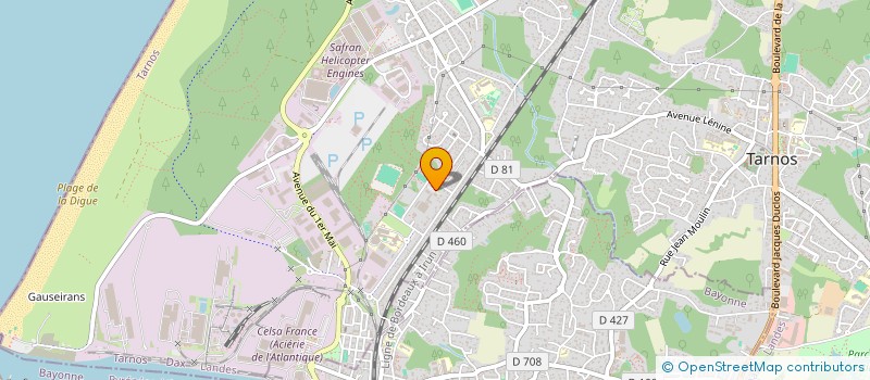 localisation de l'entreprise ASS PARENTS D'ELEVES ECOLE MUSIQ TARNOS  TARNOS