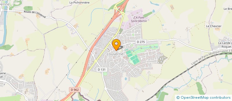 localisation de l'entreprise ASS PARENTS D'ELEVES ECOLE PRIVEE MIXTE à LOUVERNE