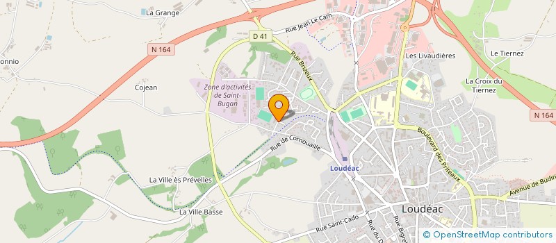 localisation de l'entreprise ASS PARENTS D'ELEVES ECOLES ST BUGAN à LOUDEAC