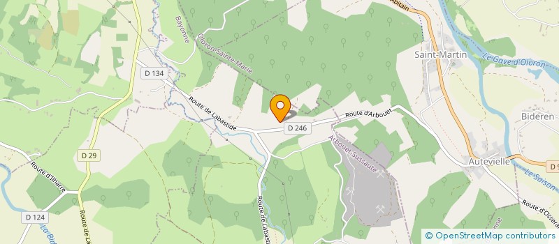 localisation de l'entreprise ASS PARENTS D'ELEVES ELHURXORIAK  ARBERATS-SILLEGUE