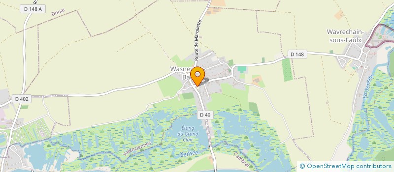 localisation de l'entreprise ASS PARENTS D ELEVES ET AMIS à WASNES-AU-BAC