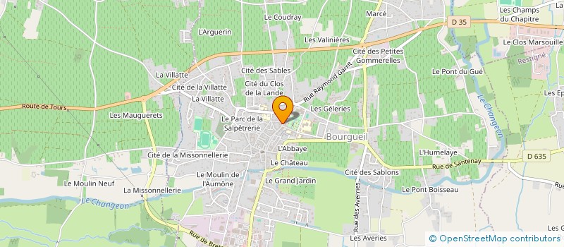 localisation de l'entreprise ASS PARENTS D'ELEVES ET AMIS MUSIQUE à BOURGUEIL
