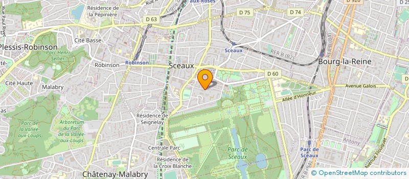 localisation de l'entreprise ASS  PARENTS D ELEVES EXT JEANNE D ARC à SCEAUX