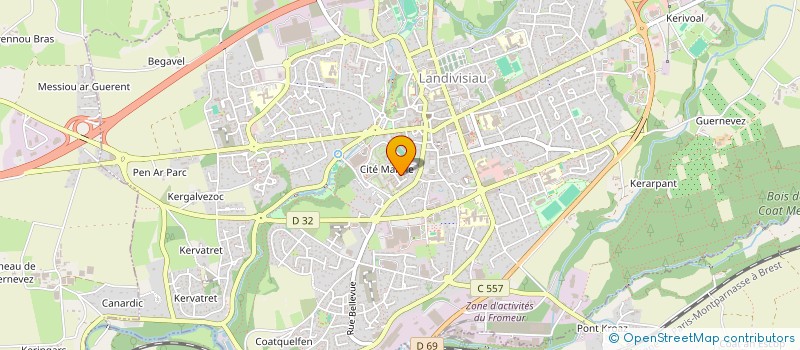 localisation de l'entreprise ASS PARENTS D'ELEVES GESTION GARDERIE à LANDIVISIAU