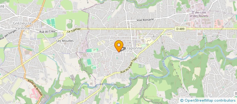 localisation de l'entreprise ASS PARENTS D ELEVES L4ECOLE MIXTE  CRAPONNE