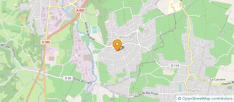 localisation de l'entreprise ASS PARENTS D ELEVES LOUIS QUERBES à VOURLES