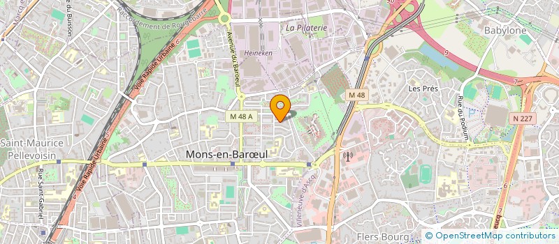 localisation de l'entreprise ASS PARENTS D'ELEVES NICOLAS POUSSIN  MONS-EN-BARUL