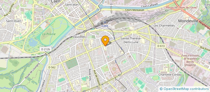 localisation de l'entreprise ASS PARENTS D ELEVES V LESAGE à CAEN