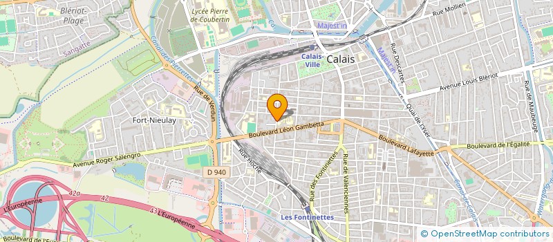 localisation de l'entreprise ASS PARENTS ECOLE SACRE COEUR à CALAIS