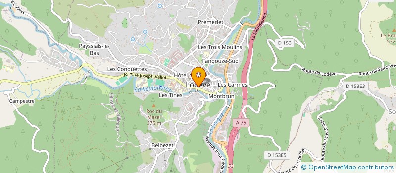localisation de l'entreprise ASS PARENTS ELE ECOLE ST JOSEPH à LODEVE