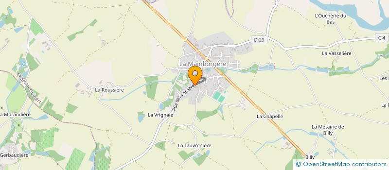 localisation de l'entreprise ASS PARENTS ELEV AMIS ECOLE MAINBORGERE  CHATEAU-GUIBERT