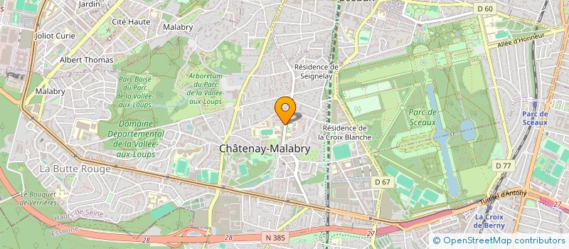 localisation de l'entreprise ASS  PARENTS ELEV CONSERV MUSIQUE ET DAN  CHATENAY-MALABRY