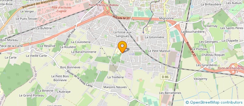 localisation de l'entreprise ASS PARENTS ELEV ECOLE ST GATIEN à JOUE-LES-TOURS