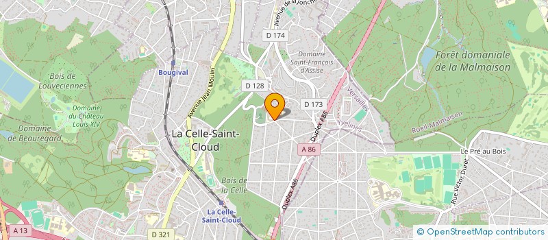 localisation de l'entreprise ASS PARENTS ELEV SECT BRITANIQUE PASTEUR  LA CELLE-SAINT-CLOUD