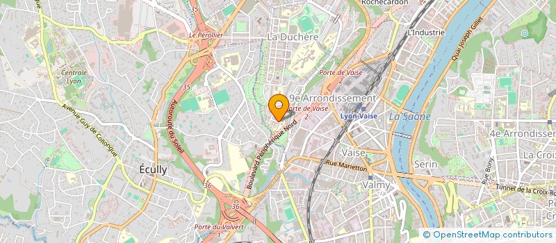 localisation de l'entreprise ASS PARENTS ELEVE ECOLE LES FOUGERES  LYON