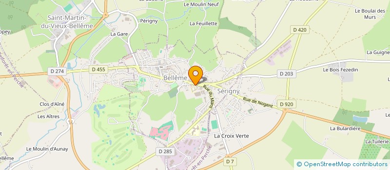 localisation de l'entreprise ASS PARENTS ELEVE ECOLE PUB BELLEME à BELLEME