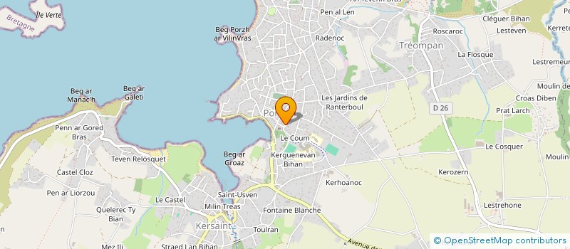 localisation de l'entreprise ASS PARENTS ELEVES à PLOUGUIN