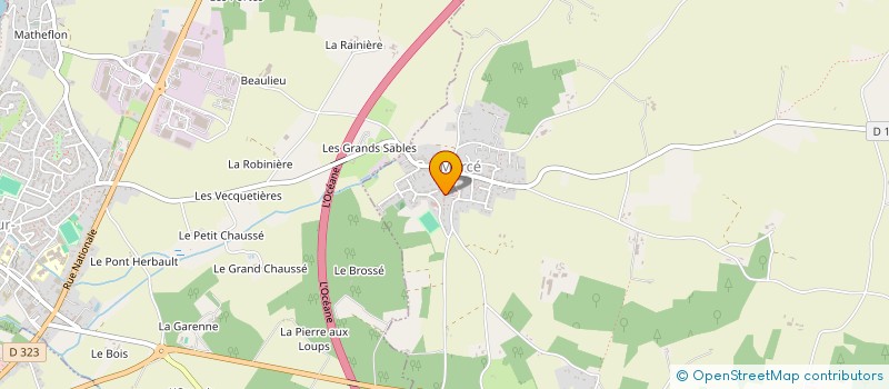 localisation de l'entreprise ASS PARENTS ELEVES à MARCE