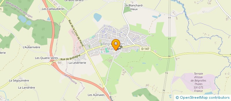 localisation de l'entreprise ASS PARENTS ELEVES à BEGROLLES-EN-MAUGES