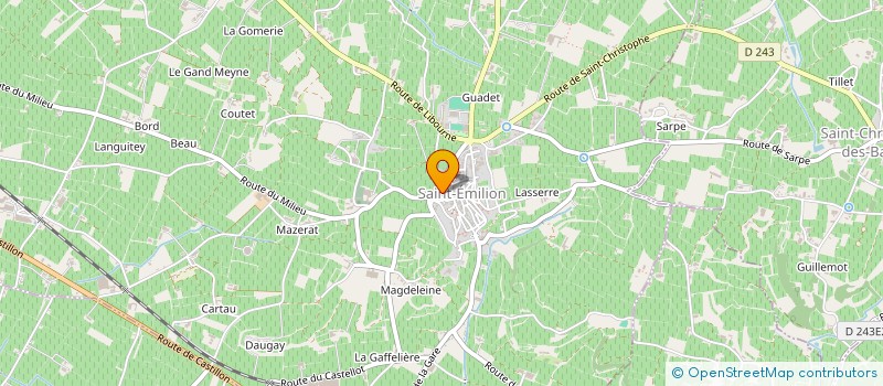 localisation de l'entreprise ASS PARENTS ELEVES à SAINT-CHRISTOPHE-DES-BARDES