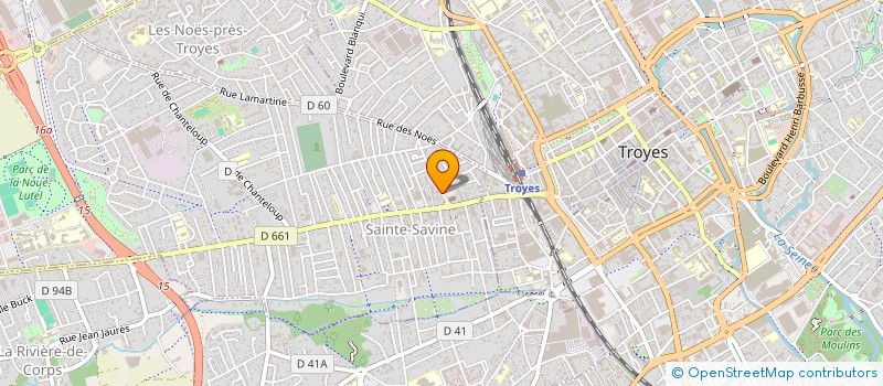 localisation de l'entreprise ASS PARENTS ELEVES A P E L  SAINTE-SAVINE