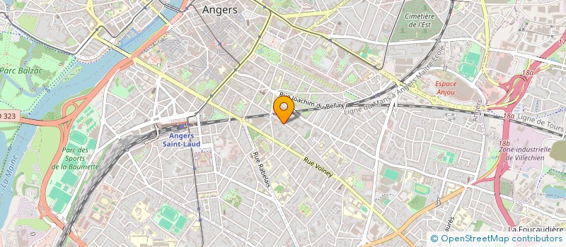localisation de l'entreprise ASS PARENTS ELEVES ALFRED CLEMENT VOLNEY à ANGERS