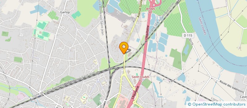 localisation de l'entreprise ASS PARENTS ELEVES ALFRED PEYRELONGUE  AMBARES-ET-LAGRAVE