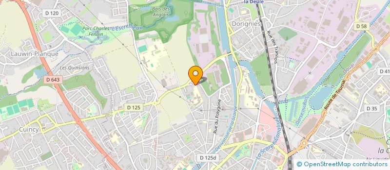 localisation de l'entreprise ASS PARENTS ELEVES BATELIERS ET FORAINS  DOUAI