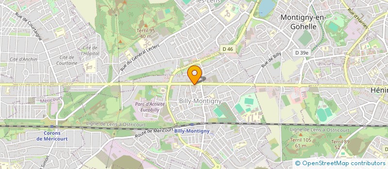 localisation de l'entreprise ASS  PARENTS ELEVES CEG PERI ET ROLAND à BILLY-MONTIGNY