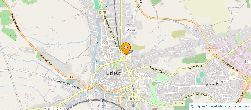 localisation de l'entreprise ASS PARENTS ELEVES COLL LYCEE NOTRE DAME à LISIEUX